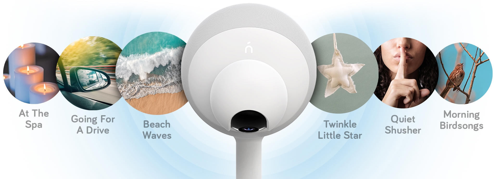 Nanobebe Aura Smart Baby Monitor in White