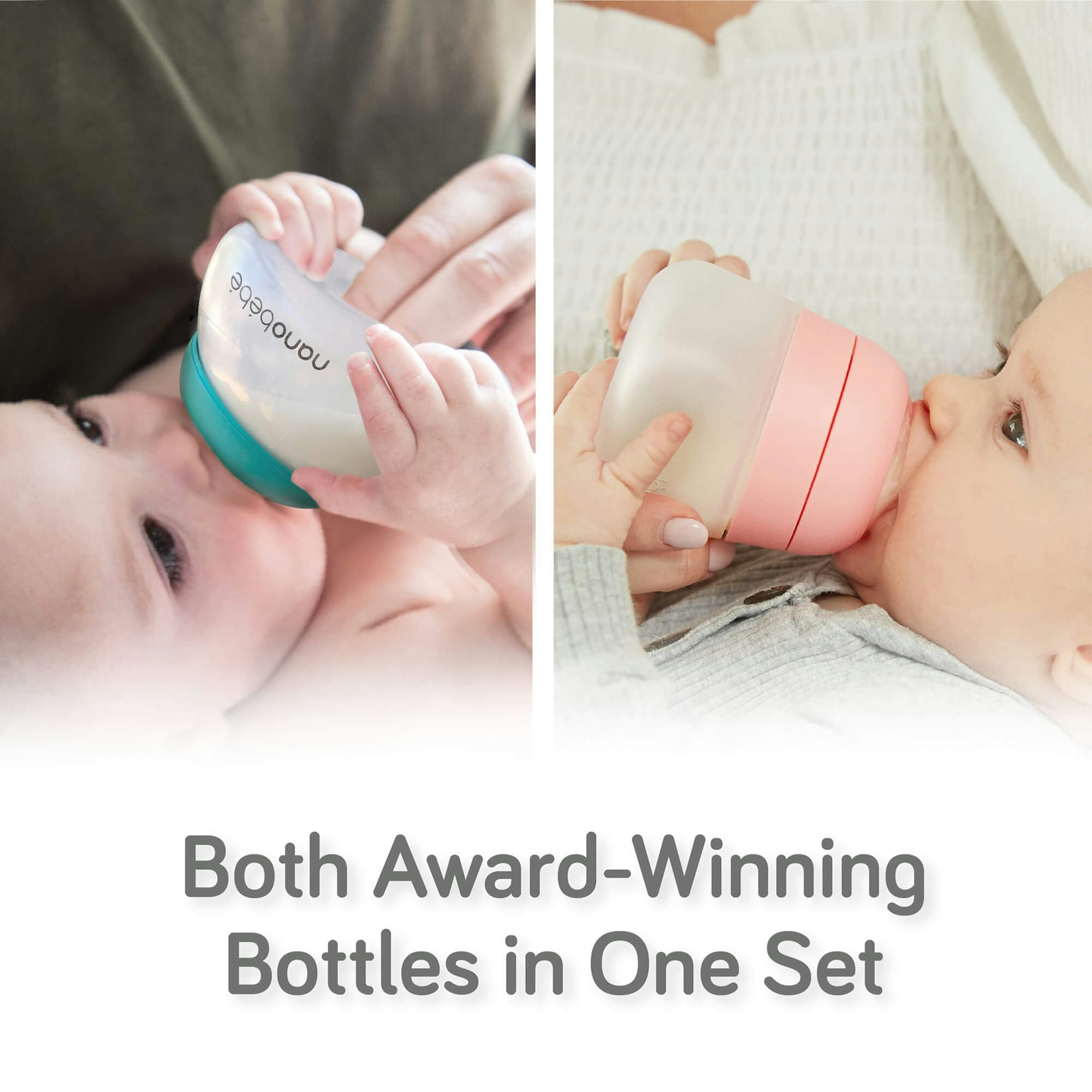 Nanobébé US Teal Ultimate Newborn Baby Bottle Feeding Set