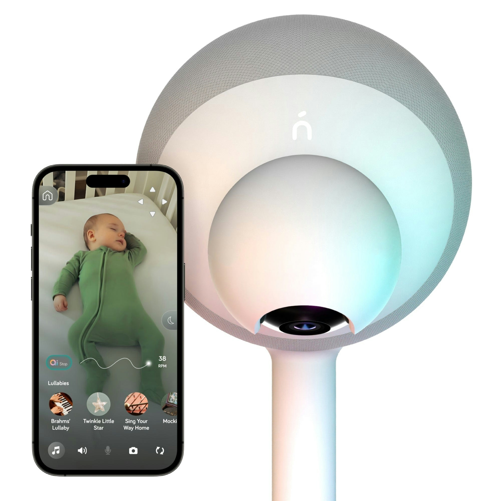 Aura | AI Smart Baby Monitor & Parent Assistant Wall Mount