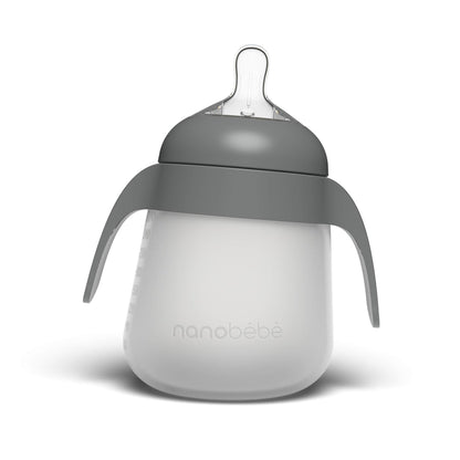 Nanobébé US Grey Flexy Bottle Quick-Click Handles - 2pk