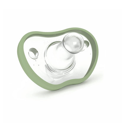 Nanobébé US Sage / 0-3 Months / 1-Pack Flexy Silicone Pacifiers