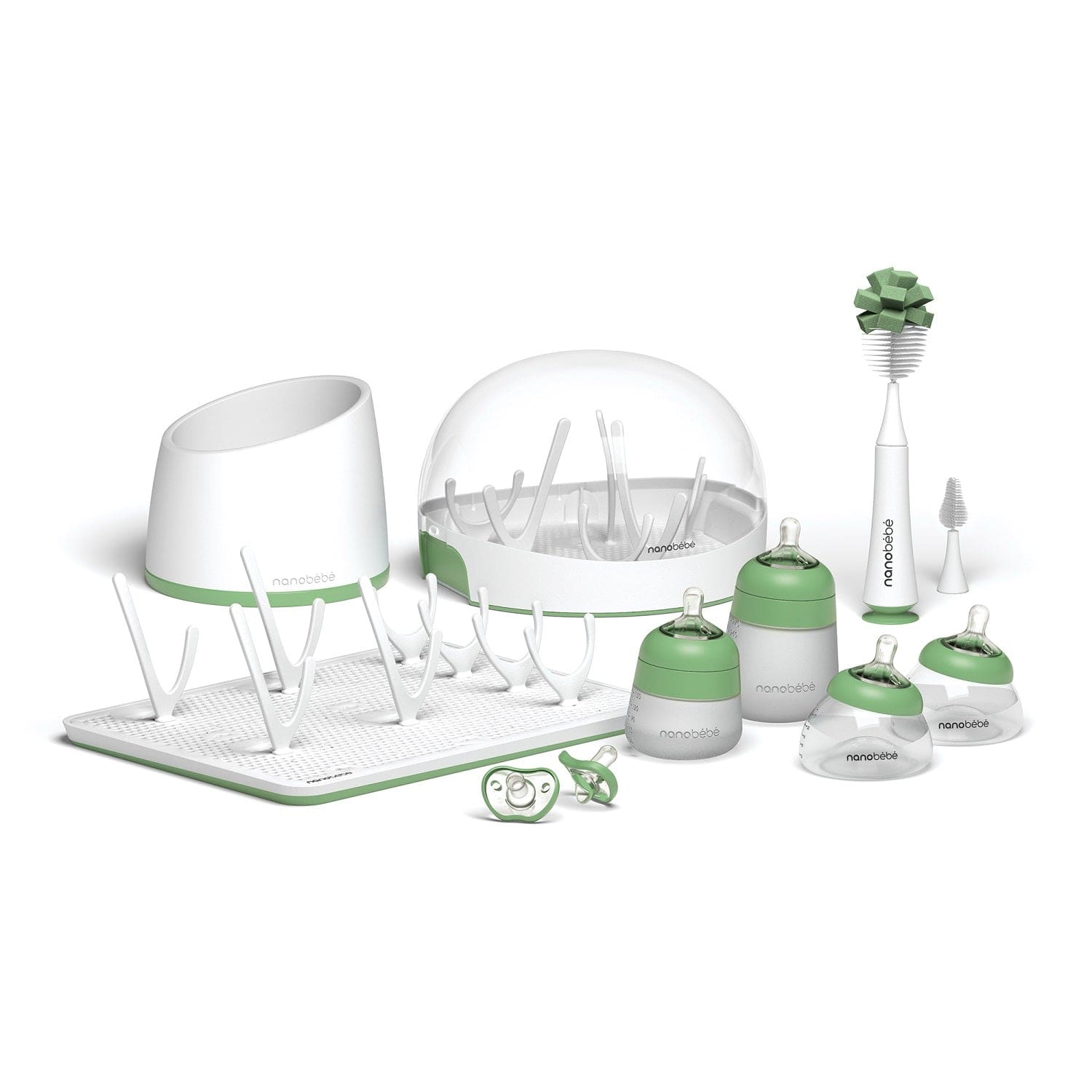 Nanobébé US Sage Ultimate Newborn Baby Bottle Feeding Set