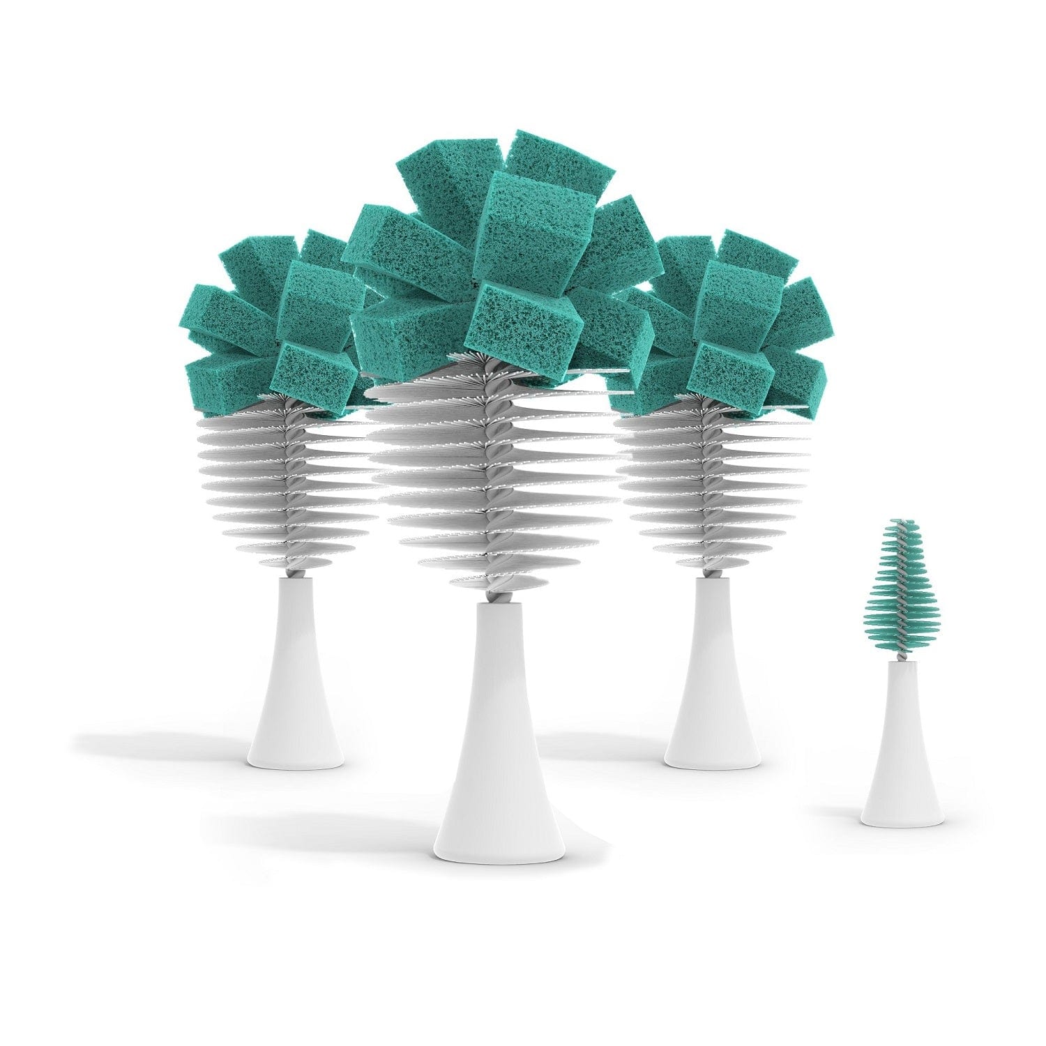 Nanobébé US Teal Multi-Pack Replacement Brush Heads