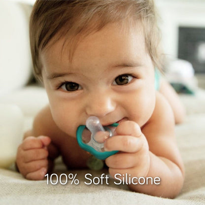 Nanobébé US Active Pacifier - 4m+ Silicone Pacifier, 4-pack