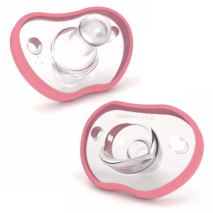 Nanobébé US Pink / 0-3 Months / 2-Pack Flexy Pacifiers